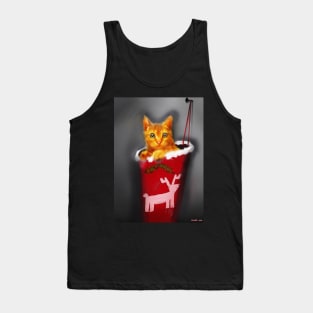 Christmas Kitten Tank Top